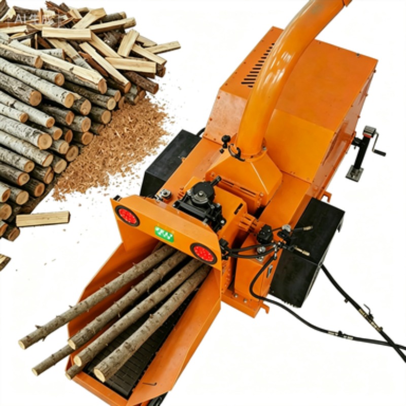 Agriculture Farming Services - Customized Electric Wood Chipper Mulcher Quiet