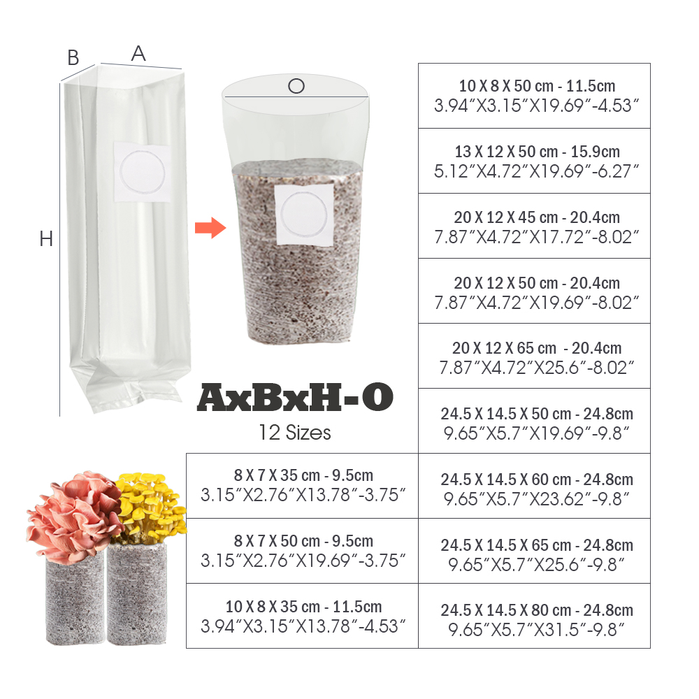 10PCS 0.08mm Thick PP Autoclav - Mushroom Spawn Bag review and price