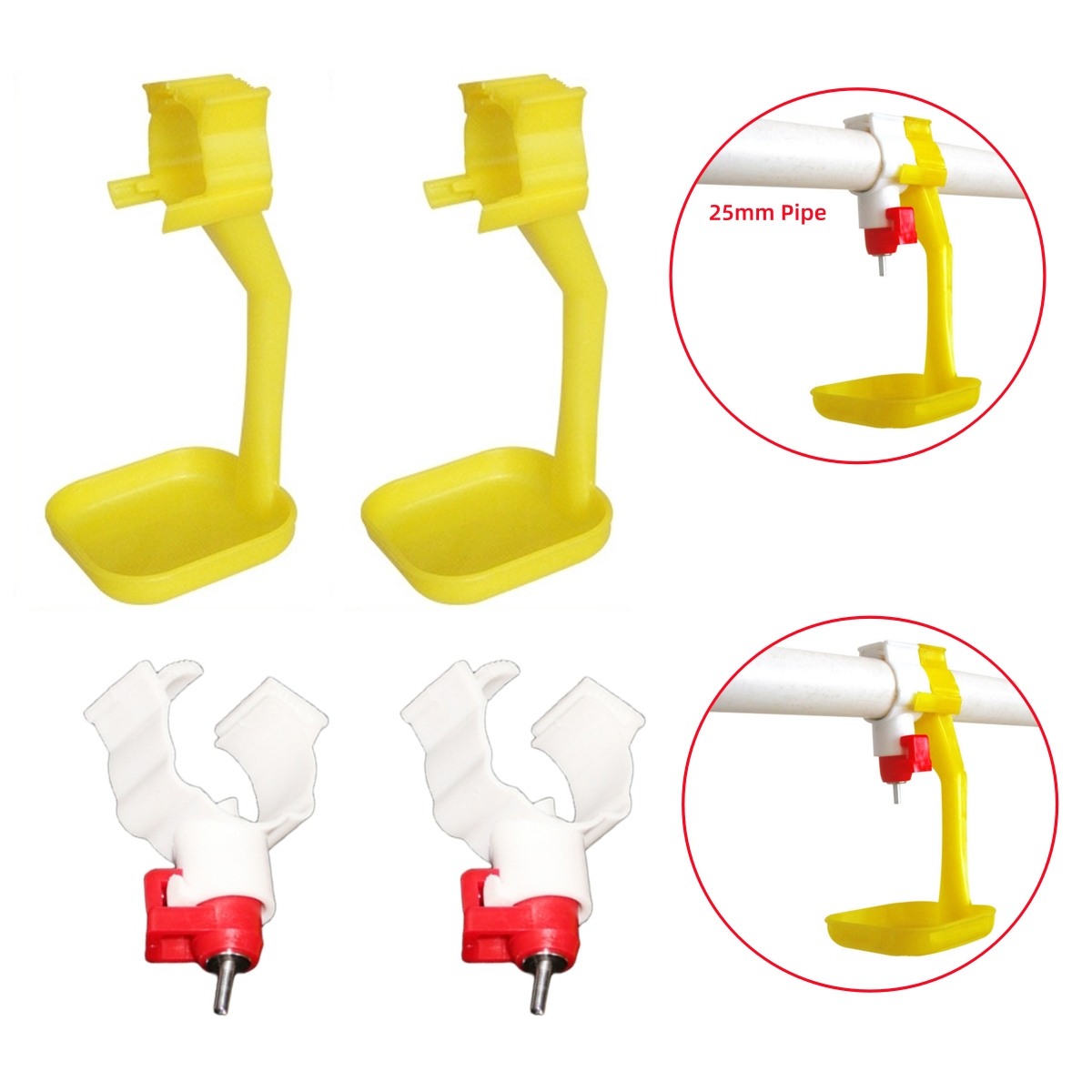 40Pcs Chicken Duck Hanging Cup - Chicken Nipple Drinker review and price