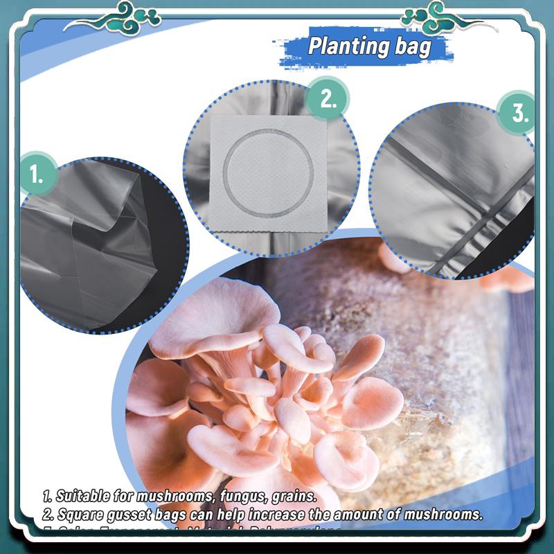 50Pcs 10X20 Inch PVC Mushroom  - Mushroom Spawn Bag review and price