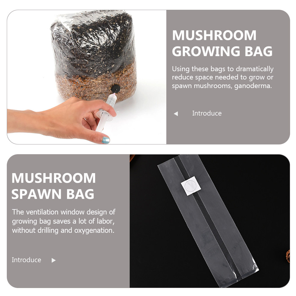 20Pcs Mushroom Growing Bags Cl - Mushroom Spawn Bag review and price