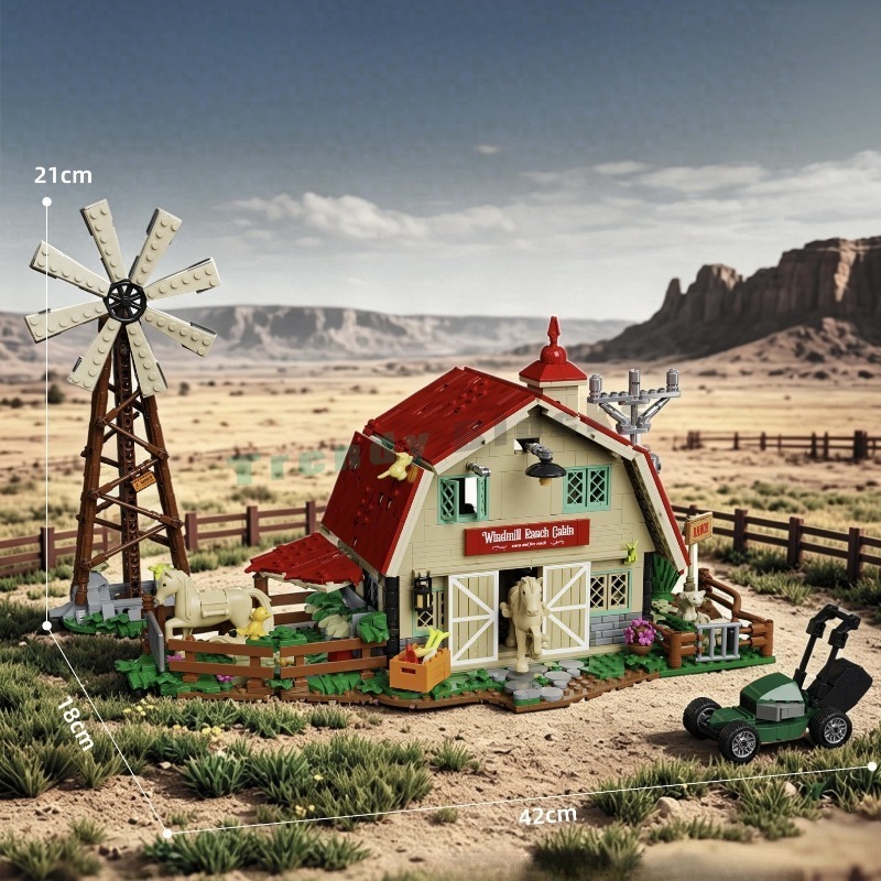 1359PCS Western Windmill Ranch - Agriculture Farm House review and price