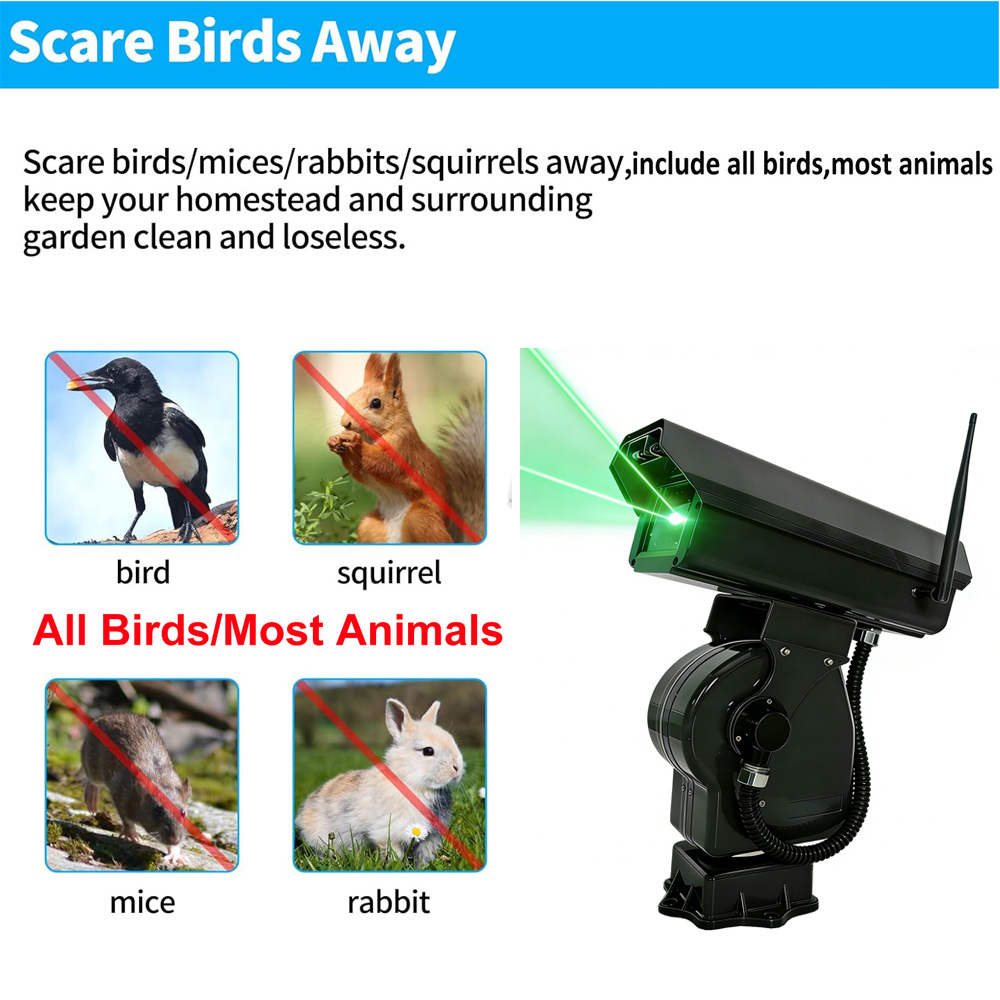 Powerful 2W Green  Bird Repell - Precision Farming Smart Agriculture review and price